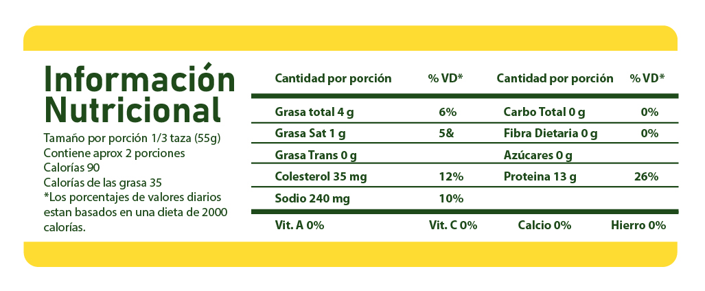 Información Nutricional