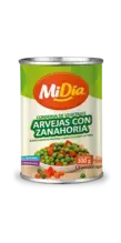 Arvejas con Zanahorias MiDía x 300 g