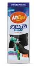 Guantes Negros MiDía T8 - 8 1/2 C.20