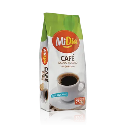 Café Molido y tostado MiDía 250g 7701023036054