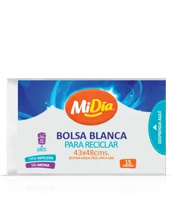 Bolsa Papelera Blanca 43x48 MiDía 7705946641579