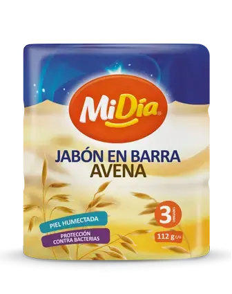 Jabón Corporal Barra Avena x3 MiDía 7705946719346