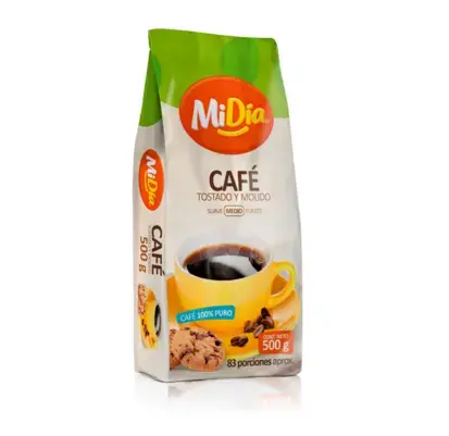 Café Molido y Tostado MiDía 500g