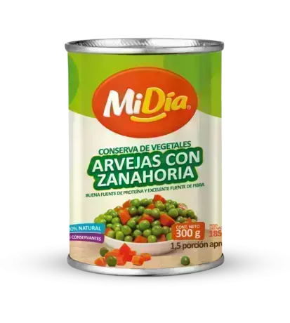 Arveja con Zanahoria en Lata MiDía