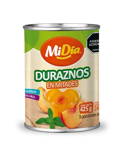 Duraznos x Mitades MiDía x 425 g