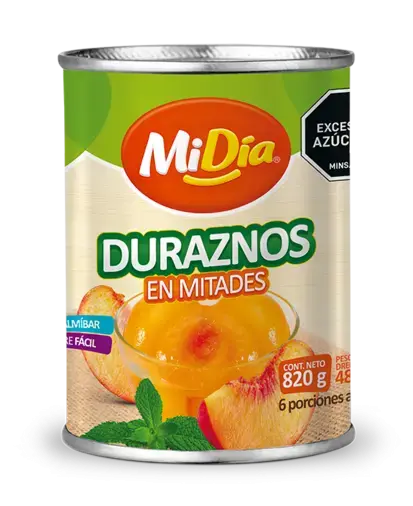 Duraznos x Mitades MiDía x 820 g