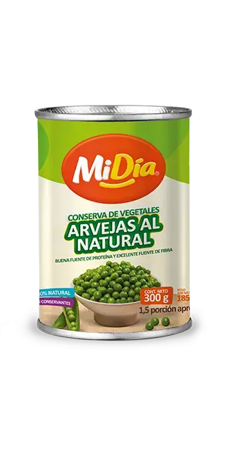 Arvejas al Natural MiDía 300 g