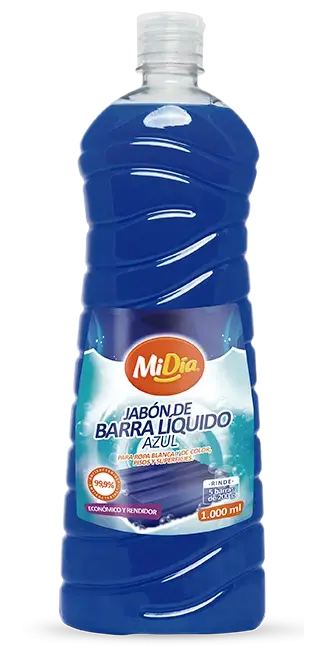 Jabón Barra Líquido Azul MiDía 1.000 ml