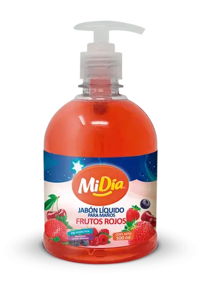 Jabón Líquido Frutos Rojos MiDía 500 ml