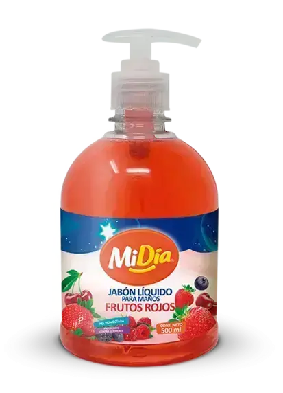 Jabón Líquido Frutos Rojos MiDía 500 ml