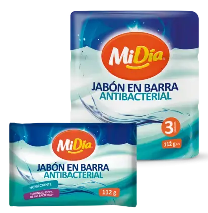 Jabón Corporal Antibacterial MiDía x 3 uds