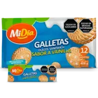 Galleta Crema Vainilla MiDía 408g