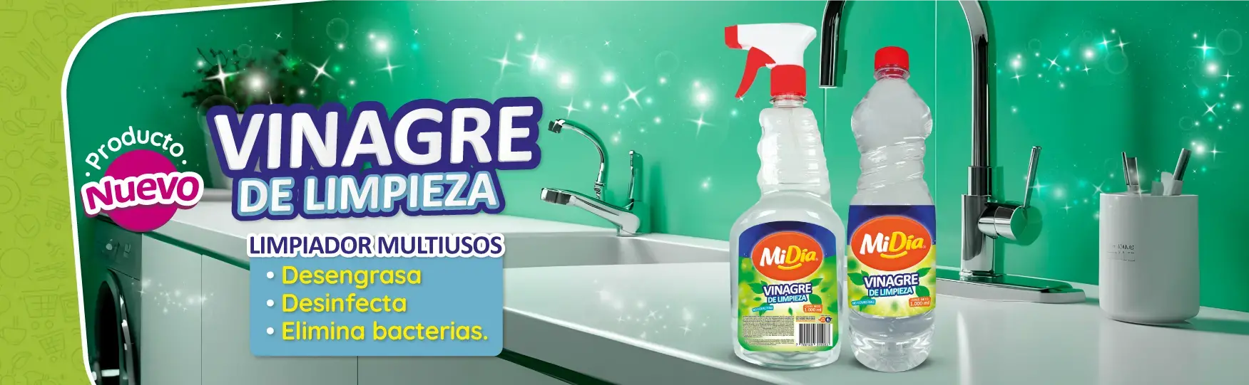 Vinagre de Limpieza Atomizador MiDía 1.000 ml